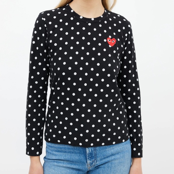Comme des Garçons PLAY Polka Dot Shirt, Size XS, Preloved Excellent Condition - Picture 2 of 7